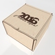 Коробка для подарка на Новый год 210х230х140 мм.